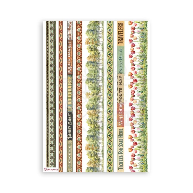 Papier washi A5 Art of Travelling SBW14 Stamperia