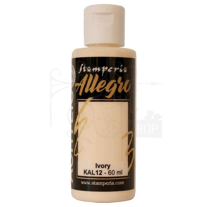 Farba akrylowa Allegro Kość Słoniowa 60ml KAL12 Stamperia