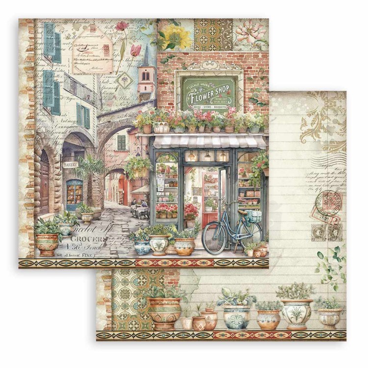 Zestaw papierów do scrapbookingu 20x20 Art of Travelling SBBS120 Stamperia