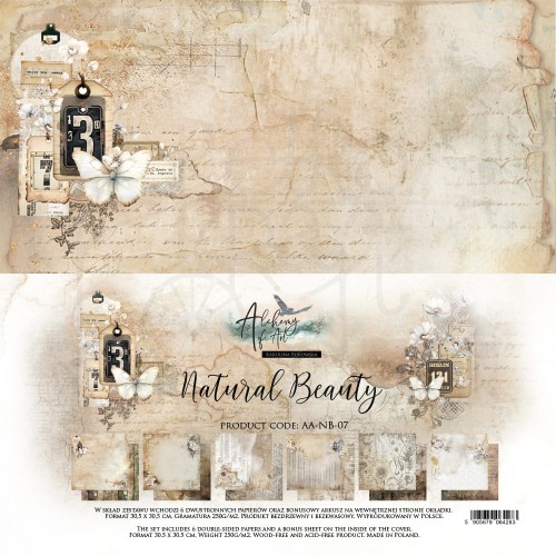 Zestaw papierów do scrapbookingu 30x30 Natural Beauty AA-NB-07 Alchemy of Art