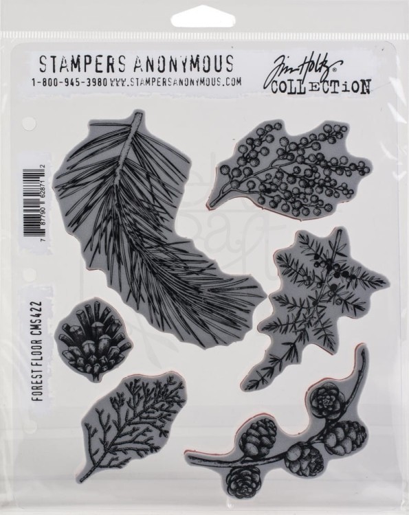 Stempel gumowy kauczukowy Forest Floor CMS422 Tim Holtz Stampers Anonymous