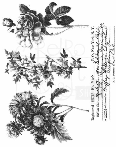 Stempel gumowy kauczukowy Flower Shop CMS401 Tim Holtz Stampers Anonymous