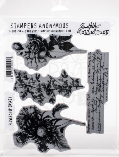 Stempel gumowy kauczukowy Flower Shop CMS401 Tim Holtz Stampers Anonymous
