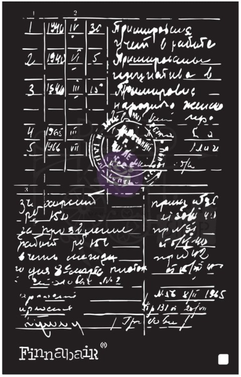 Szablon maska 16x30cm Documented 968991 Prima