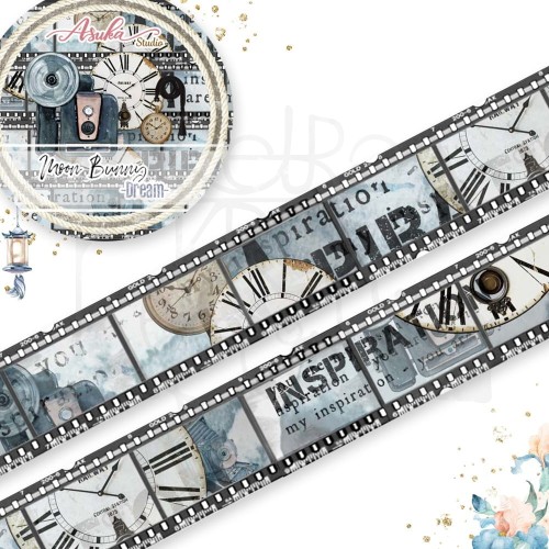 Taśma Washi Tape Moon Bunny 2 15mm x 5m MP-61249 Asuka Studio