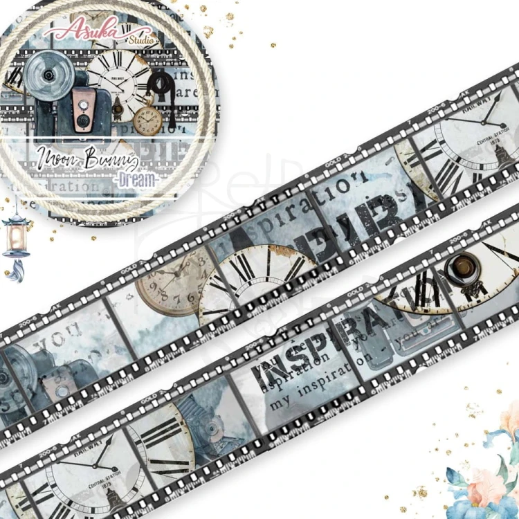 Taśma Washi Tape Moon Bunny 2 15mm x 5m MP-61249 Asuka Studio