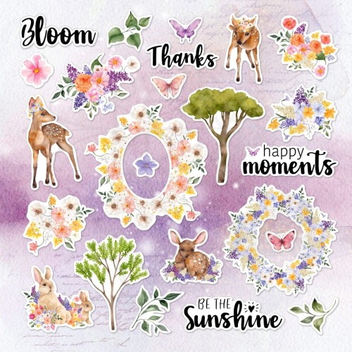 Ozdoby papierowe die-cuts Sunshine Meadows Ephemera MP-61101 Memory Place