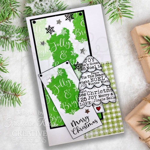 Stempel akrylowy Singles Christmas Patches FRS1064 Woodware Craft Collection