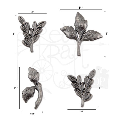 Ozdoby metalowe listki Idea-Ology Adornments Foliage TH94311 Tim Holtz