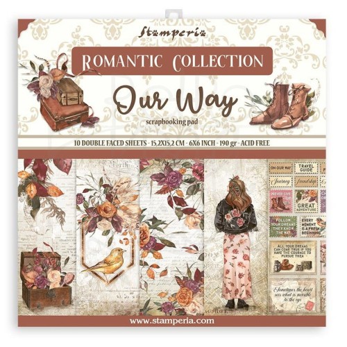 Zestaw papierów do scrapbookingu 15x15 Our Way SBBXS19 Stamperia