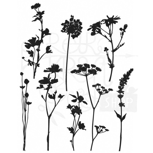 Stempel gumowy kauczukowy Wildflowers CMS253 Tim Holtz Stampers Anonymous