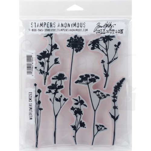 Stempel gumowy kauczukowy Wildflowers CMS253 Tim Holtz Stampers Anonymous