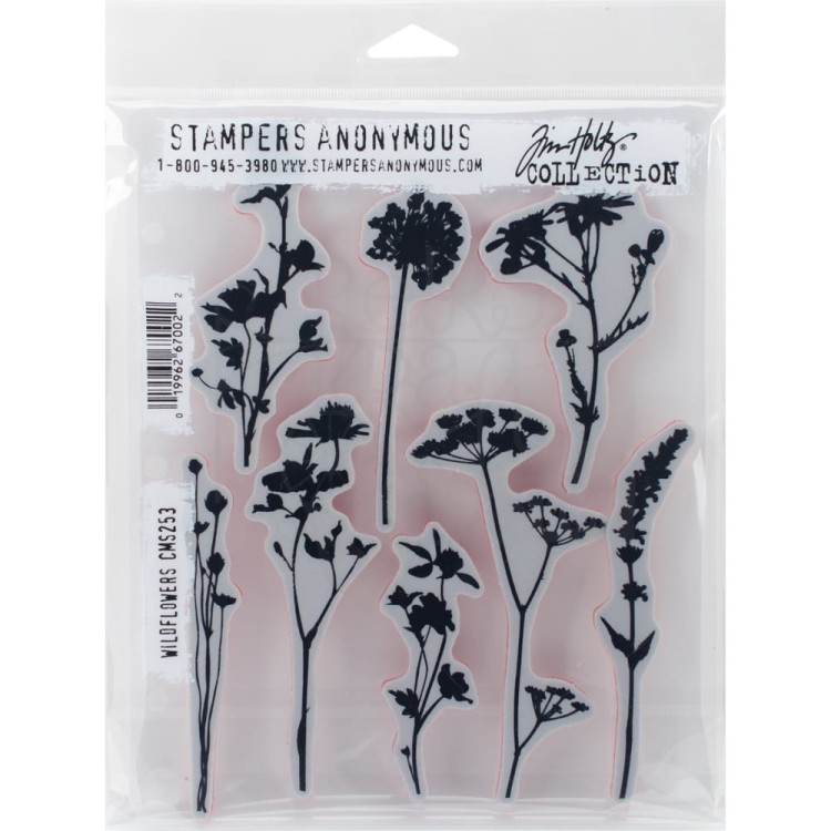 Stempel gumowy kauczukowy Wildflowers CMS253 Tim Holtz Stampers Anonymous