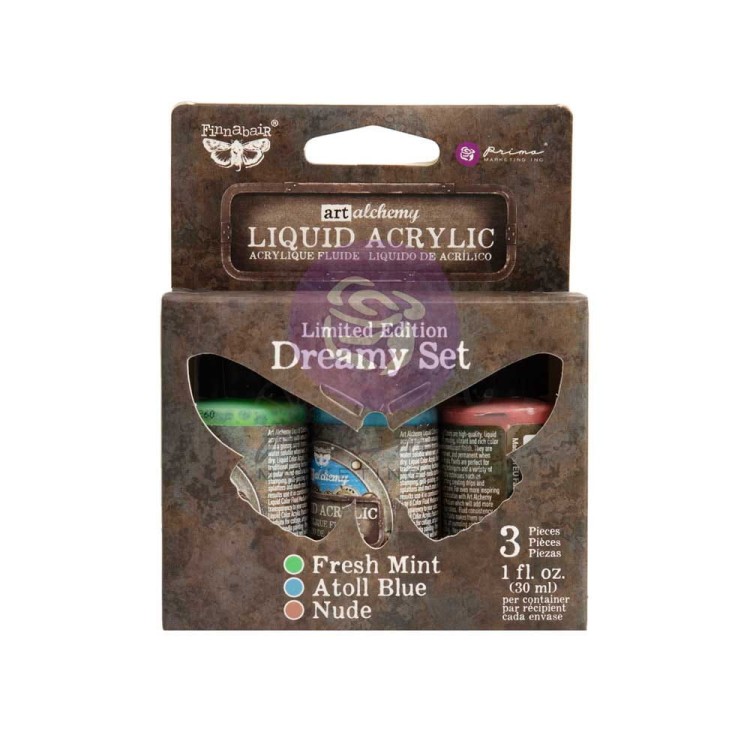 Zestaw farb Liquid Acrylic Dreamy 3 x 30ml 969943 Prima