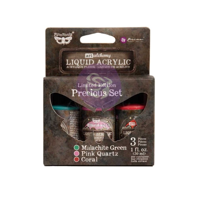 Zestaw farb Liquid Acrylic Precious 3 x 30ml 969936 Prima