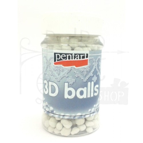 Kulki 3D duże mikrokulki 4185 Pentart