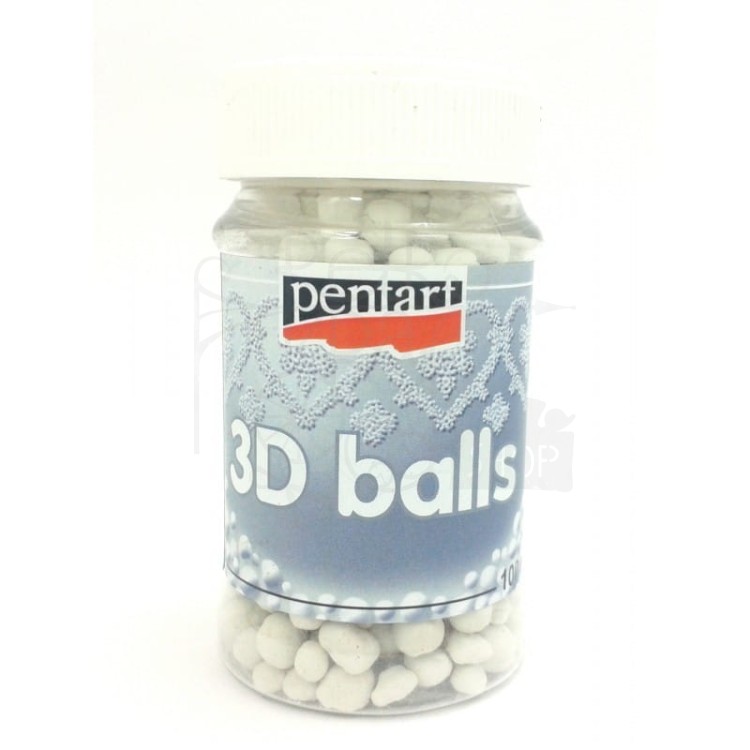Kulki 3D duże mikrokulki 4185 Pentart