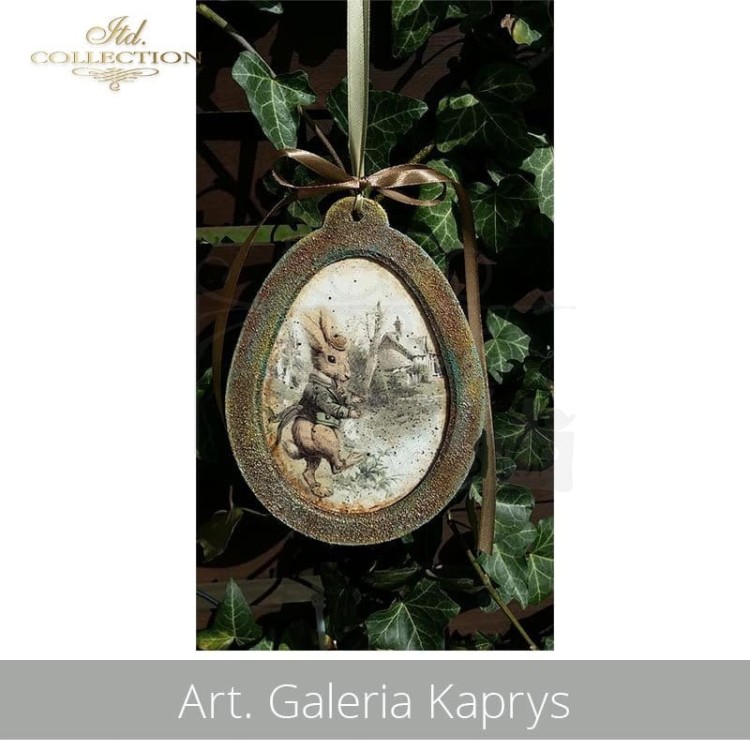 Papier ryżowy do decoupage A4 Wielkanoc zajączki Vintage R1578 ITD Collection