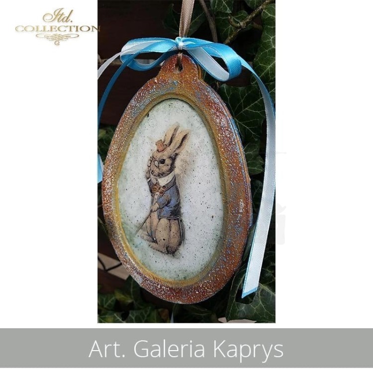 Papier ryżowy do decoupage A4 Wielkanoc zajączki Vintage R1578 ITD Collection