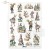 Papier ryżowy do decoupage A4 Wielkanoc zające R2169 ITD Collection