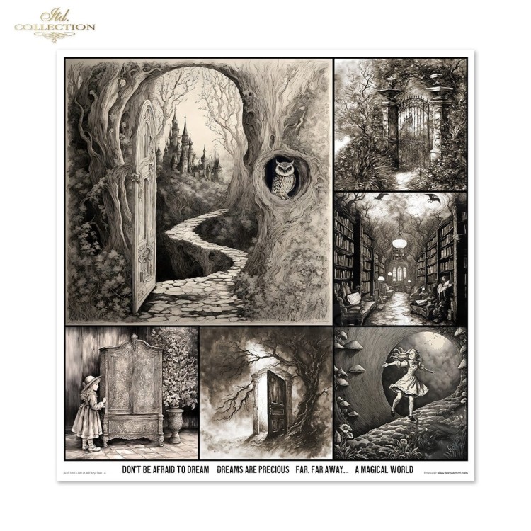 Zestaw papierów do scrapbookingu 30x30 Lost in a Fairy Tale SLS-085 ITD Collection