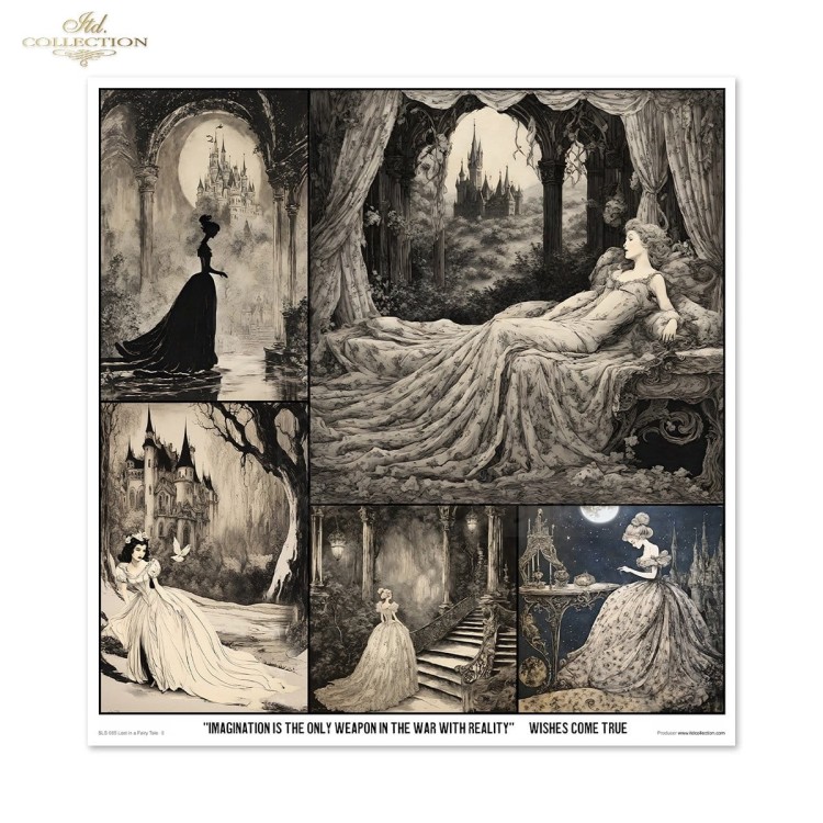 Zestaw papierów do scrapbookingu 30x30 Lost in a Fairy Tale SLS-085 ITD Collection