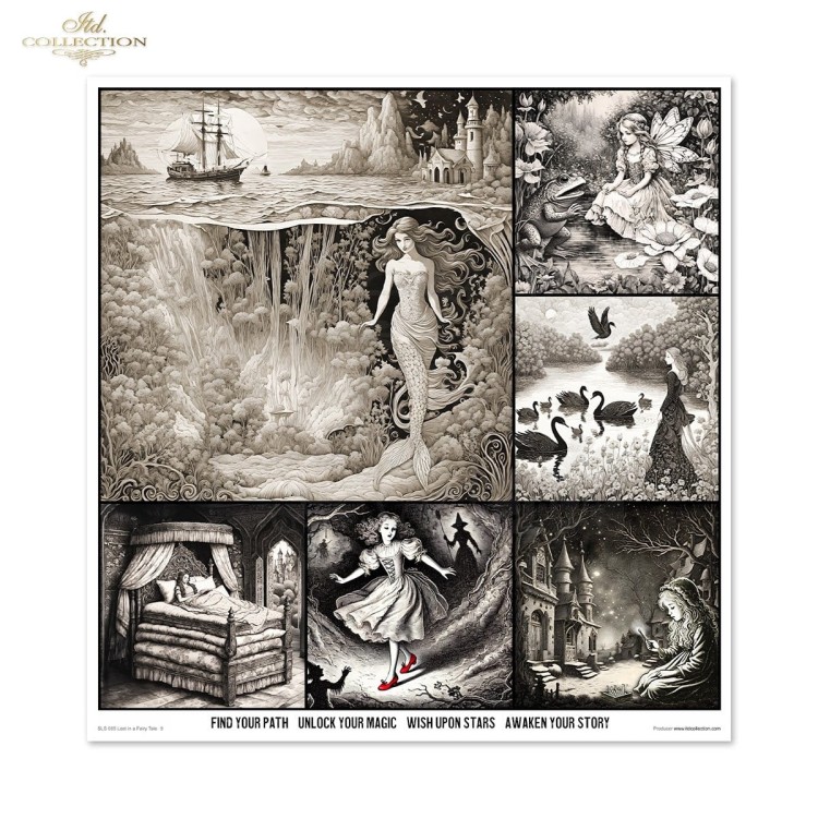 Zestaw papierów do scrapbookingu 30x30 Lost in a Fairy Tale SLS-085 ITD Collection