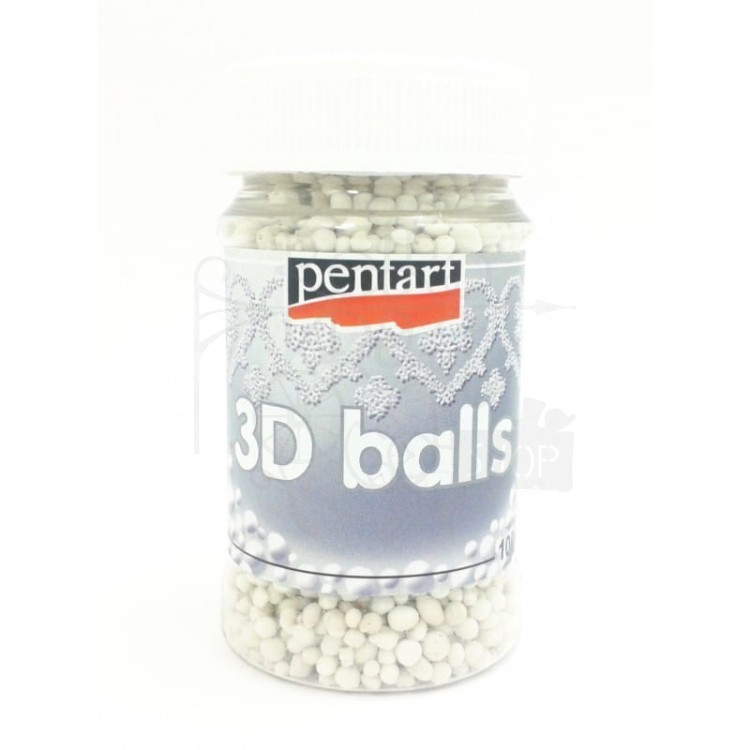 Kulki 3D małe mikrokulki 4183 Pentart