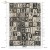 Papier ryżowy do decoupage A4 geometyczne czarno-białe wzorki cyfry liczby R2528 ITD Collection
