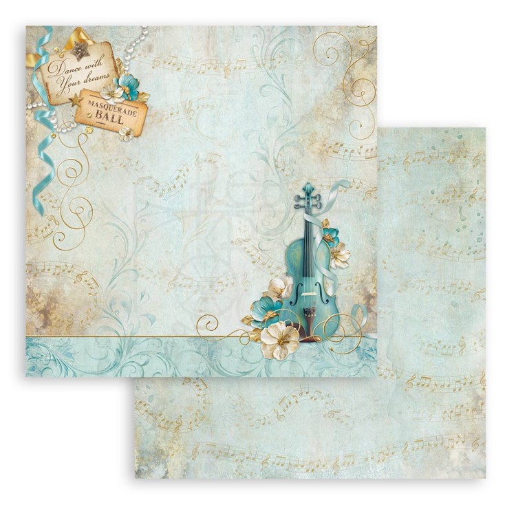 Zestaw papierów do scrapbookingu 20x20 Masquerade 10szt SBBS121 Stamperia