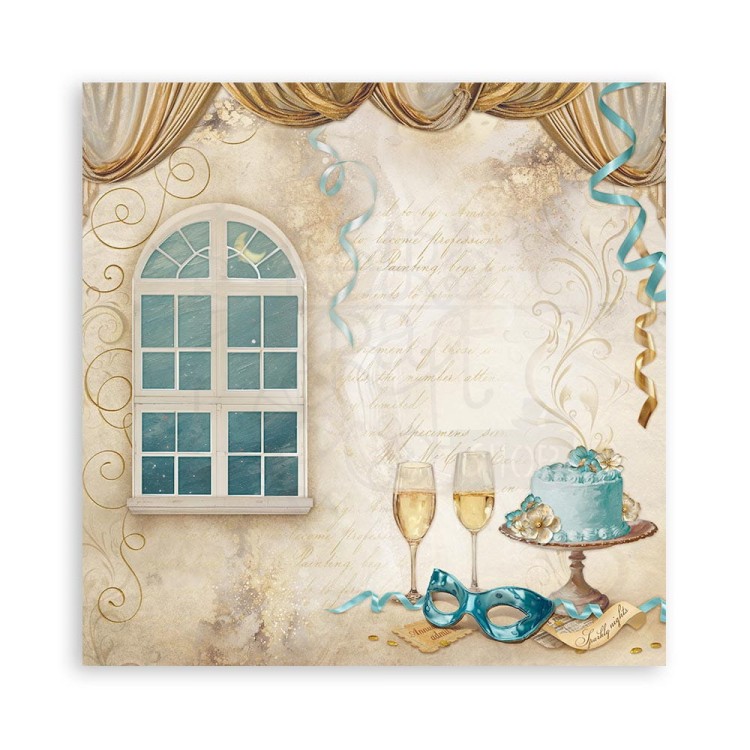 Zestaw papierów jednostronnych do scrapbookingu 20x20 Masquerade 22szt SBBSXB08 Stamperia