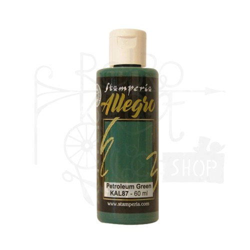 Farba akrylowa Allegro Petroleum green zielony 60ml KAL87 Stamperia