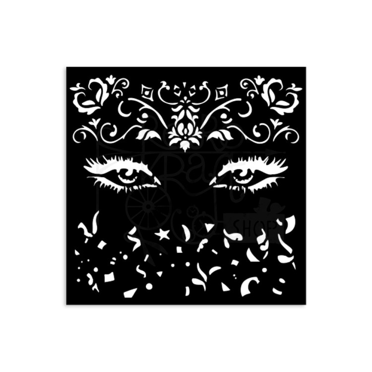 Szablon maska 12x12cm Masquerade Oczy KSTDS12 Stamperia