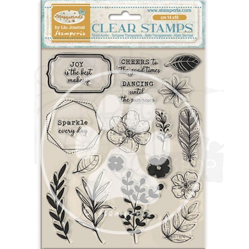 Stempel akrylowy 14x18cm Masquerade Kwiaty i inne WTK214 Stamperia