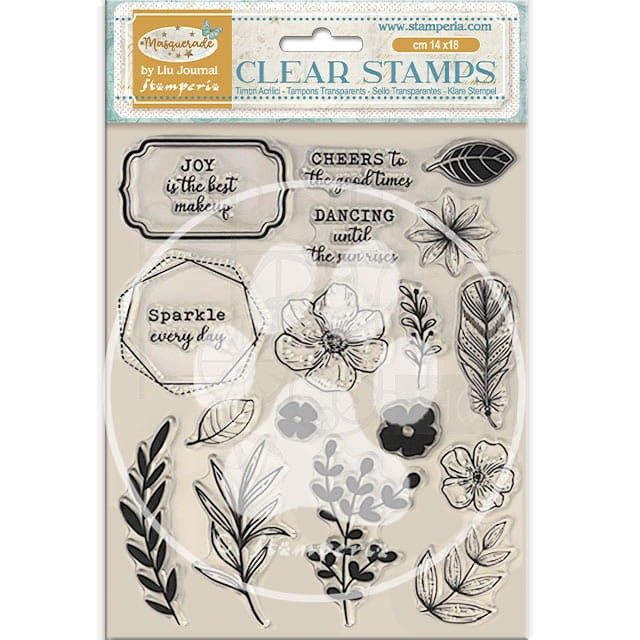 Stempel akrylowy 14x18cm Masquerade Kwiaty i inne WTK214 Stamperia