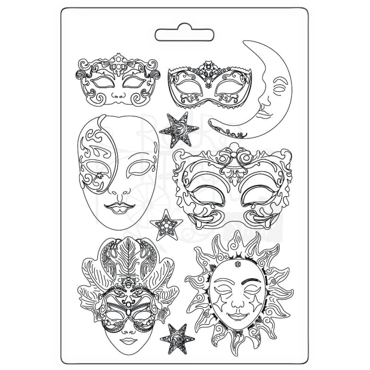 Foremka do odlewów A4 Masquerade Maski K3PTA4586 Stamperia