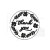 Mosiężna głowica do stempla Thank You 25mm WAXSL01_6 Stamperia