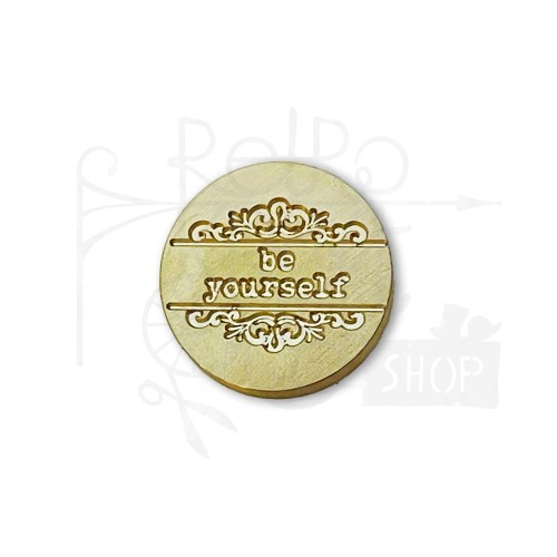 Mosiężna głowica do stempla Be Yourself 25mm WAXSL01_4 Stamperia