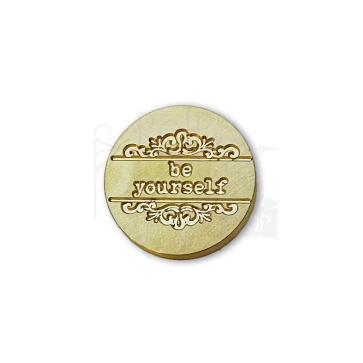 Mosiężna głowica do stempla Be Yourself 25mm WAXSL01_4 Stamperia