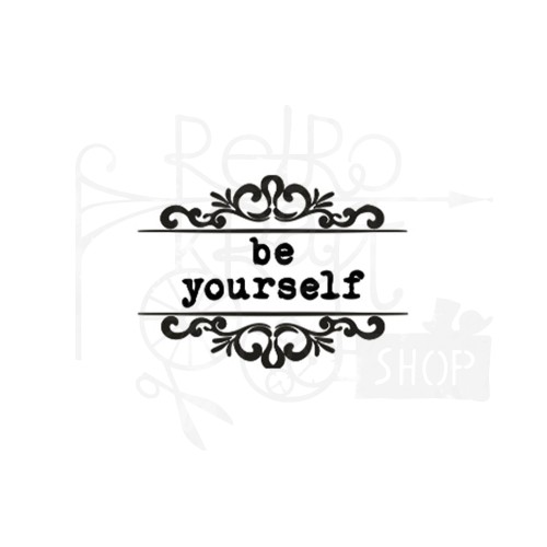 Mosiężna głowica do stempla Be Yourself 25mm WAXSL01_4 Stamperia