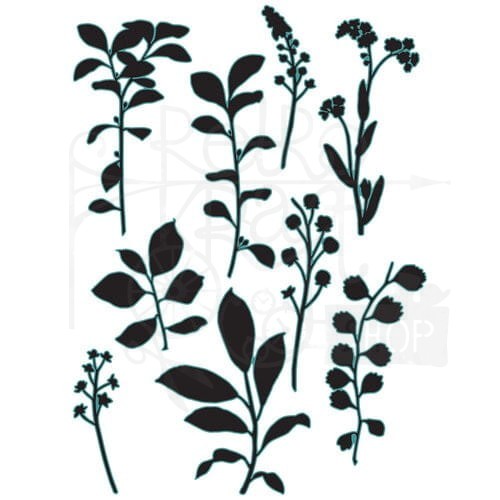 Wykrojnik Fine Stems 02 by 49 and Market 9szt 666810 Sizzix