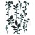 Stempel akrylowy Fine Stems 01 by 49 and Market 9szt 666809 Sizzix