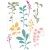 Stempel akrylowy Fine Stems 01 by 49 and Market 9szt 666809 Sizzix