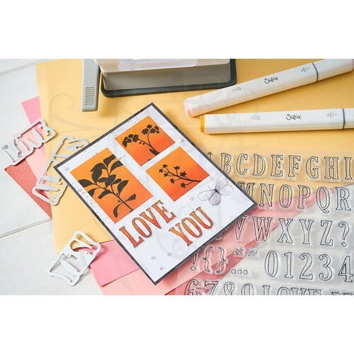 Stempel akrylowy Fine Stems 01 by 49 and Market 9szt 666809 Sizzix