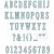 Zestaw wykrojniki i stemple Framelits Fine Line Alpha 01 by 49 and Market 60szt 666807 Sizzix