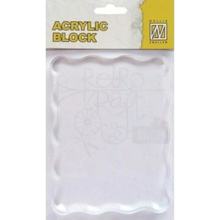 Bloczek akrylowy do stempli 120x90x8mm AB007 Nellie's Choice
