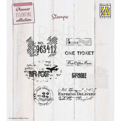 Stempel akrylowy Etykiety i pieczątki vintage NSCS009 Nellie's Choice