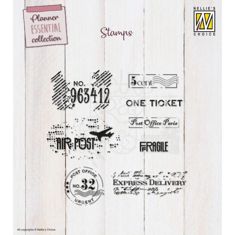 Stempel akrylowy Etykiety i pieczątki vintage NSCS009 Nellie's Choice