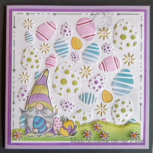 Szablon maska 15x15cm Tło jajka pisanki MMS4K-044 Nellie's Choice