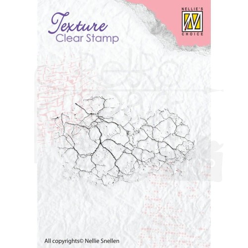 Stempel akrylowy Tło tekstura spękania TXCS009 Nellie's Choice